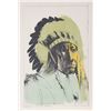 Image 1 : Leonard Baskin, Chief American Horse - Oglalla Sioux, Lithograph
