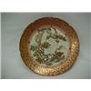 Image 2 : Late 19th C Kutani compote, banded rim decoration with center pine tree, floral and bird decorati...