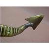 Image 2 : A pair of brass dragon candlesticks, each winged pawfoot dragon with candlestick radiating out fr...