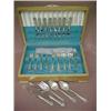 Image 1 : Sterling silver flatware set "Foxhall" by The Watson Co., 1942, including eight dinner knives, ni...