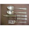 Image 2 : Sterling silver flatware set "Foxhall" by The Watson Co., 1942, including eight dinner knives, ni...