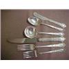 Image 3 : Sterling silver flatware set "Foxhall" by The Watson Co., 1942, including eight dinner knives, ni...