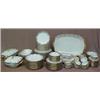 Image 1 : Set of J. Pouyat Limoges dinnerware, pre-war, eighty-seven pieces total, including one 7" square...