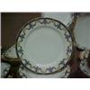 Image 2 : Set of J. Pouyat Limoges dinnerware, pre-war, eighty-seven pieces total, including one 7" square...