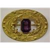 Image 2 : Two Victorian brooches, 2" high porcelo oval porcelain with transfer of Raphael type angel with t...