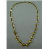 Image 1 : Faceted citrine bead necklace, 19" long necklace comprised of graduated faceted citrine beads, on...