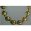 Image 2 : Faceted citrine bead necklace, 19" long necklace comprised of graduated faceted citrine beads, on...