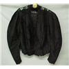 Image 4 : Victorian mourning clothing, black taffeta skirt and two blouses, silk slip and black taffeta coa...