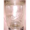 Image 2 : A square pressed glass churn and a wall mount grinder, glass churn with tin screw top with expose...