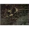 Image 2 : Autographed eight sided tole tray, banded floral decoration on front, autographed on back with nu...