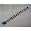 Image 1 : Two violin bows, mother of pearl on metal ends, repaired Estimate 100/200...