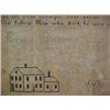Image 2 : Needlework sampler signed Eunice Baldwin, Branford Connecticut 1829, sampler on linen worked in g...
