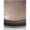 Image 3 : Middle Eastern large engraved copper washed tray, piecrust edge, 37" diameter Estimate 150/300...