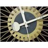 Image 3 : George Nelson for Howard Miller circular wooden electric wall clock, with undulating flaring wood...