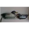 Image 1 : Duck decoy, pair of working plastic mallards, 19" long X 10" high and 14 1/2" long X 6 1/4" high<...