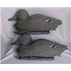 Image 1 : Pair of plastic working mallards, 1950's, made in Italy, 17" long X 7 1/4" high and 17" long X 8"...