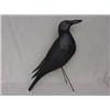 Image 1 : Carved crow with metal legs, "confidence bird" with black raised eyes, 17 1/2" long X 13" high<br...