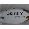 Image 2 : Duck decoy, Canada bird, weighted, signed Josey, 15" long X 6 1/2" high Estimate 100/200...
