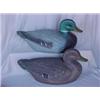 Image 1 : Pair of fibre decoys, mallards, 1950's by Ariduk, 14 1/4"long X 6 3/4" high and 14 1/4" long X 7"...