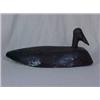 Image 1 : Early 20th C. decoy, moveable head, cracks in wood, 11" long X 5 1/4" high Estimate 100/200...