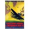 Image 1 : Italian advertising poster, aviation - CROCIERA AEREA DEL DECENNALE 1933-XI
