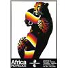 Image 1 : Italian advertising poster, tourism - FRANCO ROSSO AFRICA PIU' FELICE