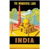Image 1 : Italian advertising poster, tourism - INDIA