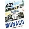 Image 1 : Italian advertising poster, automobiles - 42E GRAND PRIX MONACO