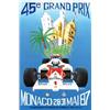 Image 1 : Italian advertising poster, automobiles - 45E GRAND PRIX MONACO