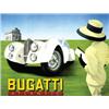 Image 1 : Italian advertising poster, automobiles - BUGATTI ATLANTIC