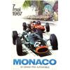 Image 1 : Italian advertising poster, automobiles - MONACO 25E GRAND PRIX AUTOMOBILE