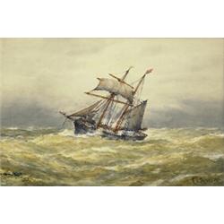 frederick james aldridge,SHIP IN A HARD WIND....