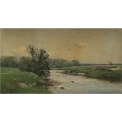 archibald w. hogg,TRANQUIL RIVER LANDSCAPE....