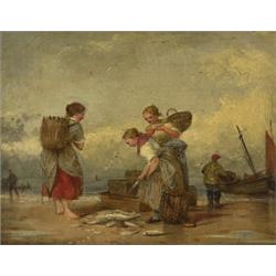 ALEXANDER LEGGETT,SORTING THE DAY'S CATCH (A Study)....