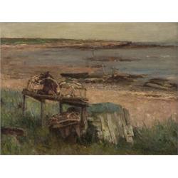 james herbert snell,TRAPS ON SHORE AT LOWTIDE....