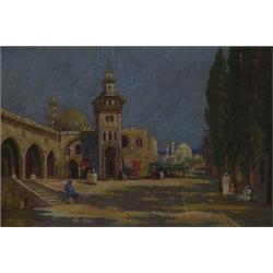 wALLACE S. KING,MOORISH COURTYARD....
