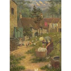 frank e. kipling,WASHING DAY ON THE FARM....