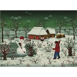 josip generalic,A WINTER AFTERNOON SNOWBALL FIGHT....
