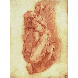 andrea boscoli after michaelangelo,MADONNA AND CHILD....