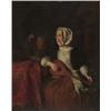 Image 1 : after gabriel matsu,LADY TUNING A LUTE WHILE BOY TEASES DOG....