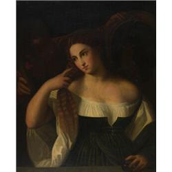 after (tiziano vecellio) titian,THE LADY AT HER TOILET....
