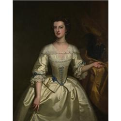 late 17th/early 18th century dutch school,THREE QUARTER LENGTH PORTRAIT OF A LADY WITH PET SQUIRR...