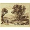 Image 1 : after claude (le) lorrain,FIGURES IN AN EXTENSIVE LANDSCAPE....