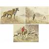 Image 1 : henry wilkinson,FOUR VIEWS:  SNIPE SHOOTING; HUNTER AND HOUNDS; AT THE FENCE; and FAVOURITE DOGS....