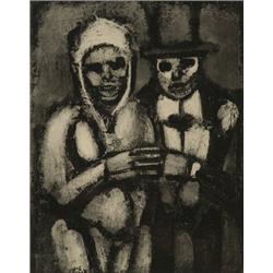 georges rouault,LES FLEURS DU MAL-LA DEBAUCHE ET LA MORT (Chapon 226)....