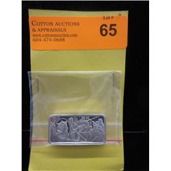2.08 Troy Ounce .925 Silver Art Bar