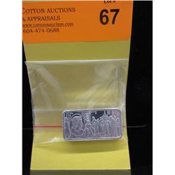 2.08 Troy Ounce .925 Silver Art Bar