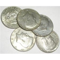 5 TOTAL SILVER KENNEDY HALF DOLLARS 1965-1968 *MIXED DATES & GRADES*!! SILVER HALF DOLLARS CAME OUT