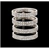 Image 1 : 14KT White Gold 1.07ctw Diamond Ring