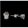 Image 3 : 0.78ctw Diamond Stud Earrings - 14KT White Gold